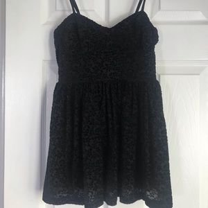 Black Floral Peplum Tank Top